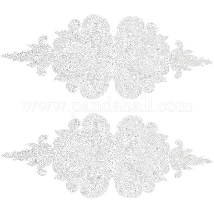 Motif de fleurs perle de verre perles appliques DIY-WH0297-44A-1
