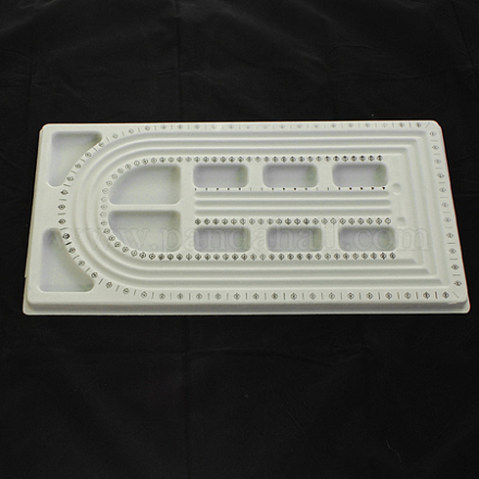プラスチックビーズデザインボード  長方形  グレー  480x260x16mm CON-S037-1