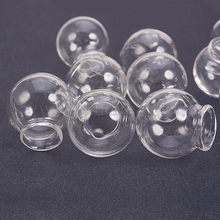 Handgemachten durchgebrannten Glaskugel-Perlen BLOW-PH0001-06-1