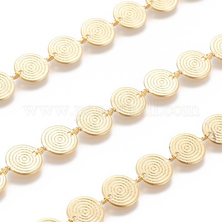 Handgefertigte Perlenketten aus Messing CHC-I031-18G-1