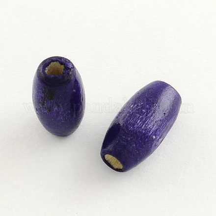 Dyed Natural Wood Beads WOOD-Q003-6x4mm-02-LF-1
