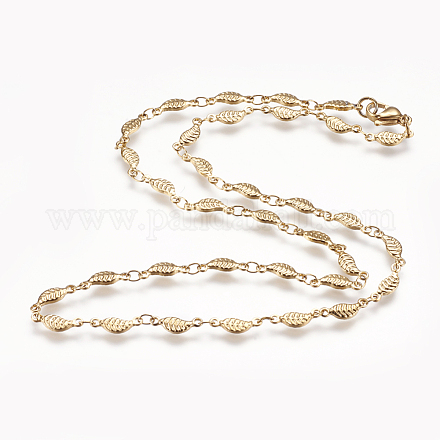 304 Stainless Steel Chain Necklaces STAS-P164-14G-1