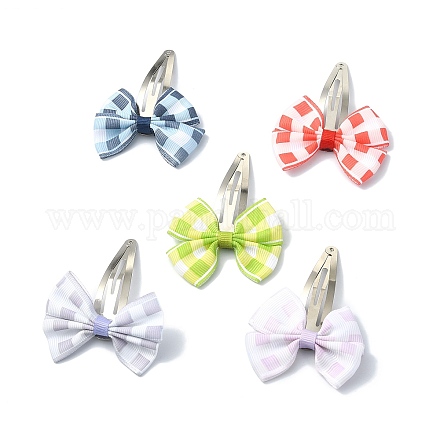 Handmade Woven Costume Accessories with Iron Snap Hair Clips for Girls PHAR-JH00089-1
