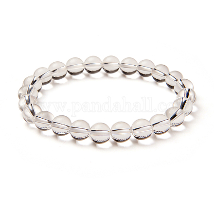 Perles rondes cristal naturel étirer bracelets BJEW-N301-8mm-07-1