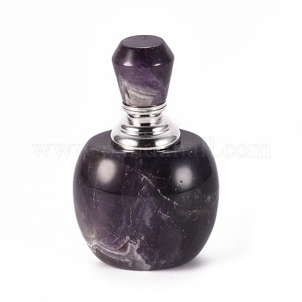 Frasco de perfume abrible de amatista natural G-K295-E05-P-1
