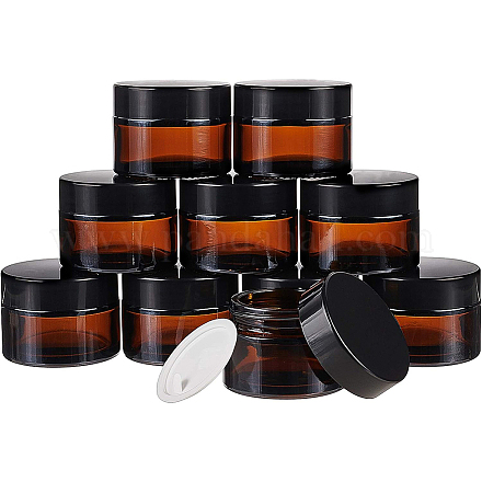 Portable Glass Cosmetics Cream Jar AJEW-BC0006-07-1