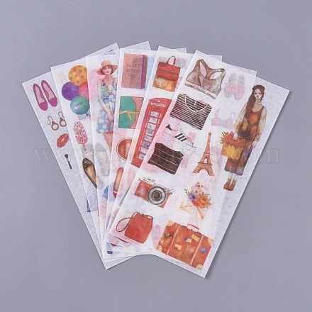 Cute Girl Theme Scrapbooking Stickers DIY-L038-B04-1