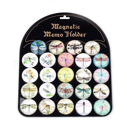 Fridge Magnets Glass Decorations GGLA-Q051-25mm-011-1