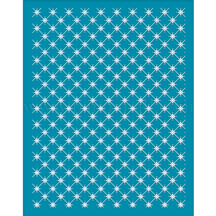 Olycraft 4x5 pouce croix tuile argile pochoirs étoile grille sérigraphie pour argile polymère bande sérigraphie pochoirs maille transfert pochoirs pour polymère argile fabrication de bijoux DIY-WH0341-258-1