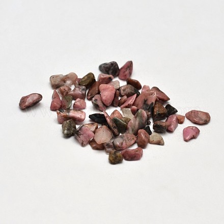 Natural Rhodonite Chip Beads G-O103-05-1