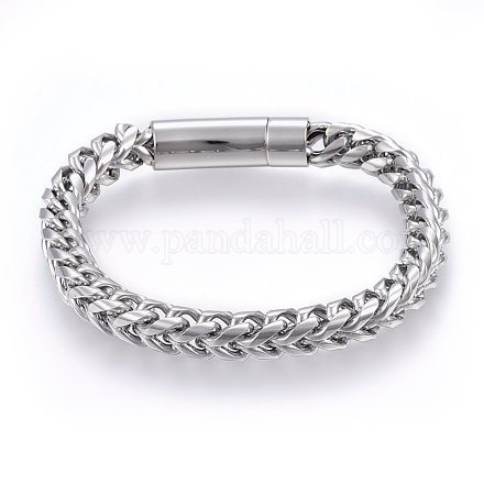 Bracelets avec chaînes en 304 acier inoxydable BJEW-L631-42P-1