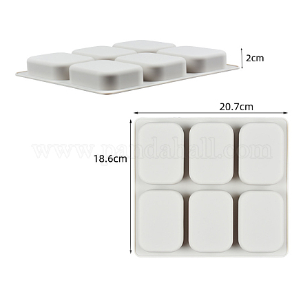 Moldes de silicona de grado alimenticio para jabón diy SOAP-PW0001-021I-1