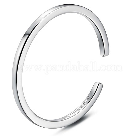 925 открытое кольцо-манжета из стерлингового серебра с родиевым покрытием JR867A-1