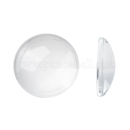 Cabochons de cristal transparente X-GGLA-R026-18mm-1