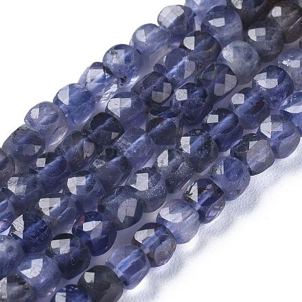 Natural Cordierite/Iolite/Dichroite Beads Strands G-E560-A19-1