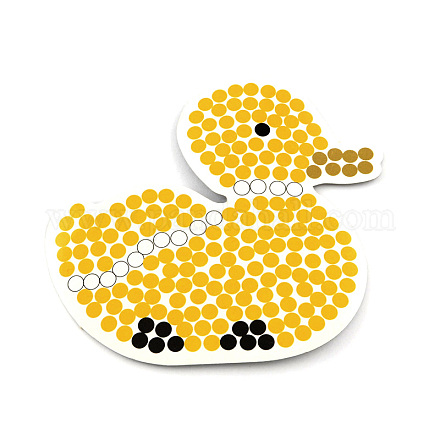 Pato hama beads diy plantillas de cartón X-DIY-S002-26A-1