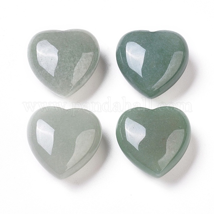 Натуральный зеленый авантюрин сердце любовь камень G-L533-08-1