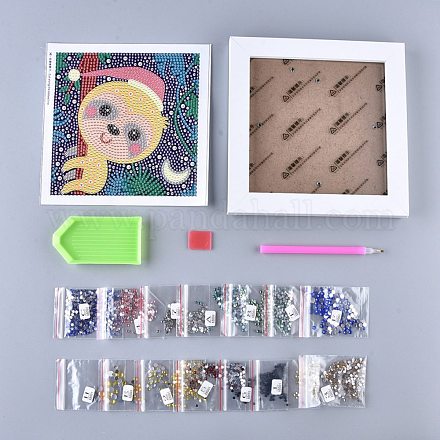 DIY Diamant Malerei Aufkleber Kits für Kinder DIY-K020-10-1