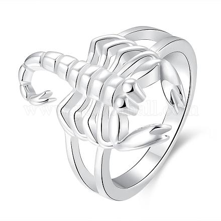 Laiton classique anneaux scorpion doigt RJEW-BB00489-02-1