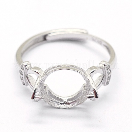 Componenti regolabili con 925 anello d'argento sterling STER-I016-034P-1