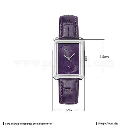女性用レザー腕時計  合金の腕時計の部品と  パープル  プラチナ  230x10~19mm WACH-BB25452-7-1