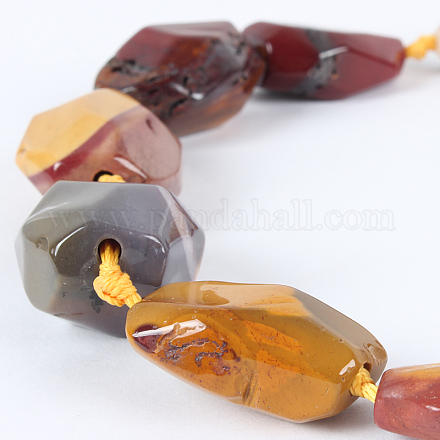 Природных драгоценных камней mookaite самородки шарик нити G-E247-01-1