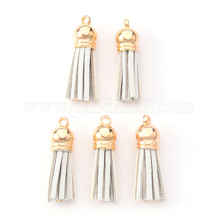 Décorations de pendentif pompon en daim FIND-R095-005LG-1