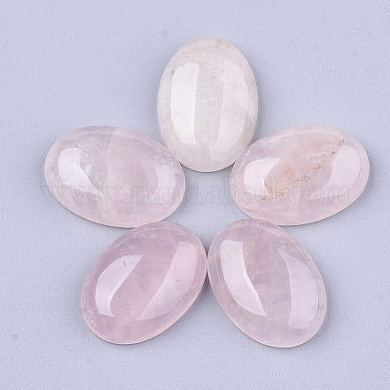 Natural rosa de cabuchones de cuarzo X-G-S349-25A-07-1