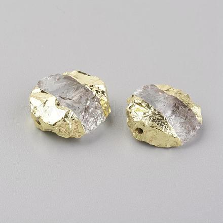 Perles de cristal de quartz naturel G-G737-06-1