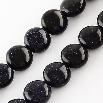 Synthetic Blue Goldstone Bead Strands G-R189-02-1