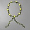 Polyester Artificial Rose Garland Headbands, Flower Crown Headbands for Women Girls, Yellow, Inner Diameter: 185~190mm