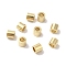 Brass Beads, Lead Free & Cadmium Free, Column, Real 24K Gold Plated, 3x2.5mm, Hole: 1.6mm