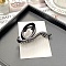 Plastic Claw Hair Clips, with Rhinestone, Black, Black Diamond, 110x50mm