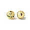 Brass Micro Pave Cubic Zirconia Beads, Round, Rack Plating, Lasting Plated, Cadmium Free & Lead Free, Green, 7.5x8mm, Hole: 1.8mm