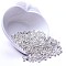 Brass Spacer Beads, Long-Lasting Plated, Flat Round, Silver, 1/8 inch(4mm)