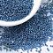 MIYUKI Round Rocailles Beads, Japanese Seed Beads, (RR1025) Silverlined Capri Blue AB, 11/0, 2x1.3mm, Hole: 0.8mm, about 5500pcs/50g