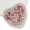 Acrylic Imitation Pearl Beads, Teardrop, Irregular, Opaque, Mixed Color, 5x5x4mm, Hole: 1.4mm