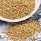 MIYUKI Delica Beads, Cylinder, Japanese Seed Beads, 11/0, (DB0331) Matte Gold Plated, 1.3x1.6mm, Hole: 0.8mm, about 2000pcs/10g