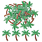 40Pcs Computerized Embroidery Cloth Iron on/Sew on Patches, Costume Accessories, Tree, Medium Sea Green, 70x55x2mm