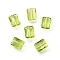 Glass Imitation Austrian Crystal Beads, Rectangle, Faceted, Yellow Green, 8x6.5x4mm, Hole: 1.2mm