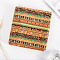 Rectangle Printed Cotton Linen Fabric, for Patchwork, Sewing Tissue to Patchwork, with Ethnic Style Pattern, Goldenrod, 145x50cm
