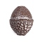 Opaque Czech Glass Beads, Acorn, Rosy Brown, 12x10mm, Hole: 1mm