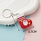PVC Plastic Keychain, Christmas Theme, Christmas Socking, Pendant: 4.4x3.7cm