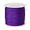 Nylon Braided Cord, Chinese Knotting Cord for Beading Jewelry Making Macrame Craft, Dark Violet, 0.8mm, about 98.43yards/roll(90m/roll)