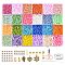 DIY Bracelet Making Kits, Macaron Color Glass Seed Beads, Cowrie Shell, Mixed Shape Alloy Pendants, Mixed Color