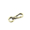 Zinc Alloy Swivel Clasps, with Spring Gate Rings, Brushed Antique Bronze, 52mm