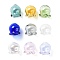 Jellyfish Glass Bead Cone, for Wind Chimes Making, Mixed Color, 16x15x15.5mm, Hole: 2.3mm
