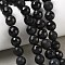Natural Obsidian Beads Strands, Faceted, Round, 10.5~11mm, Hole: 1.2mm, about 39~42pcs/strand, 15.16~15.47''(38.5~39.3cm)