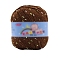 Polyester Yarn, Tweed Yarn, for Sweater Hat, for Knitting Crochet Supplies, Saddle Brown, 2mm, about 85.30 Yards(78m)/Skein