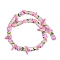 Boot Baking Paint Glass Enamel Beads, Flower, 23x16.5~17x7.5~8.5mm, Hole: 0.8~1.2mm